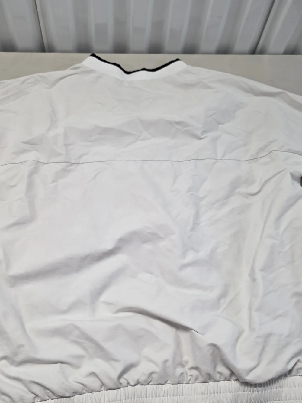 Jordan Jacket Training 1/4 Zip Windbreaker White Short Sleeve Men's Size XL